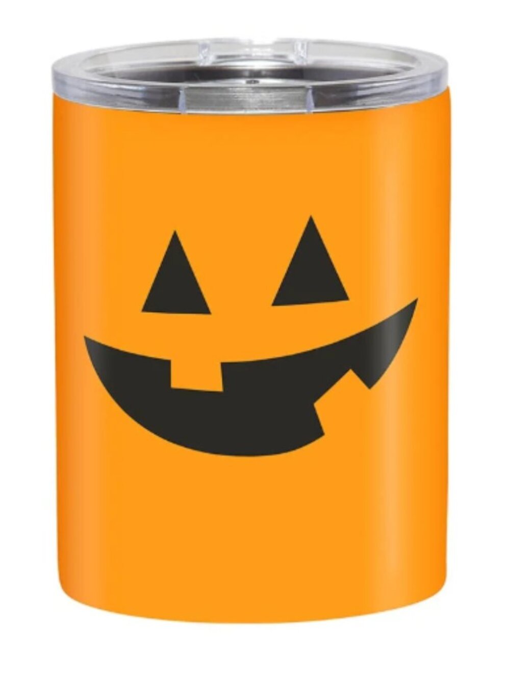 Orange Jack-O'-Lantern Insulated Tumbler Cup - Halloween Design